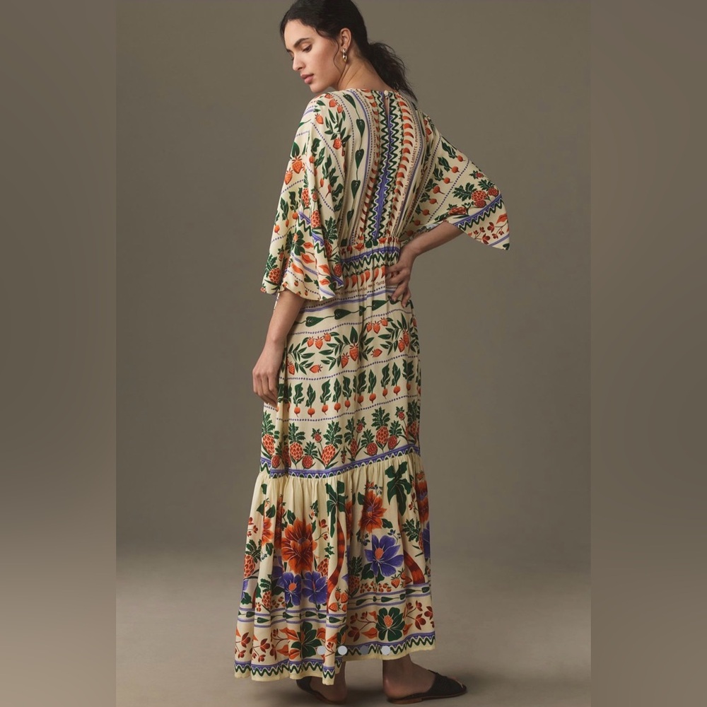 FARM Rio Multicolor Patterned Maxi Dress Size S - Picture 3 of 4